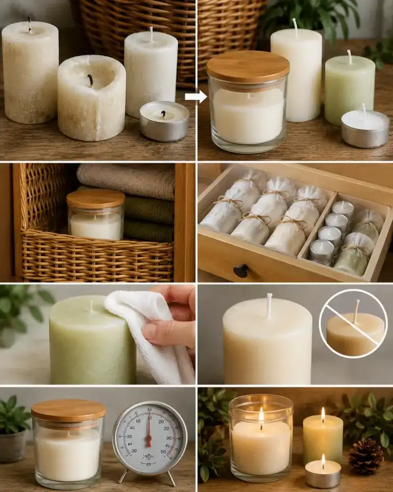 El truco para conservar las velas en perfecto estado durante mucho más tiempo
