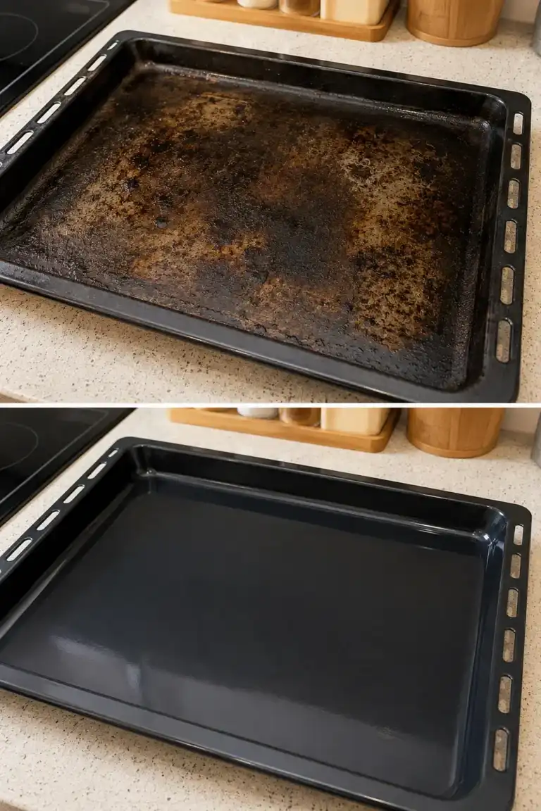 El truco para dejar las bandejas del horno como recién compradas