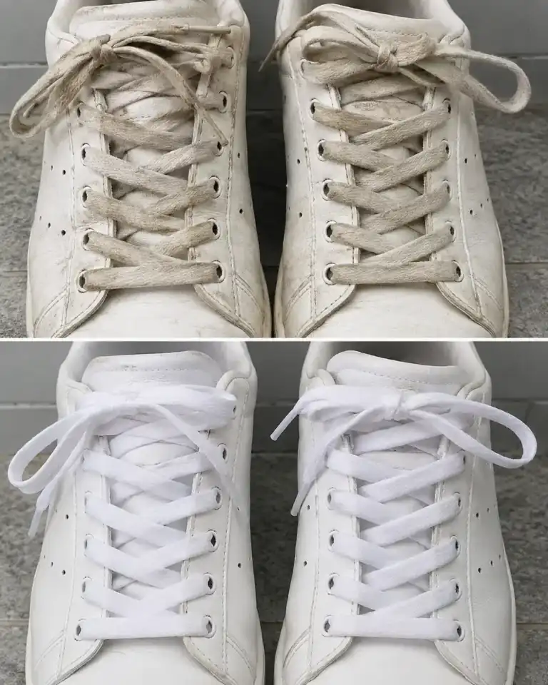 El truco para devolver el blanco a los cordones de las zapatillas sin reemplazarlos