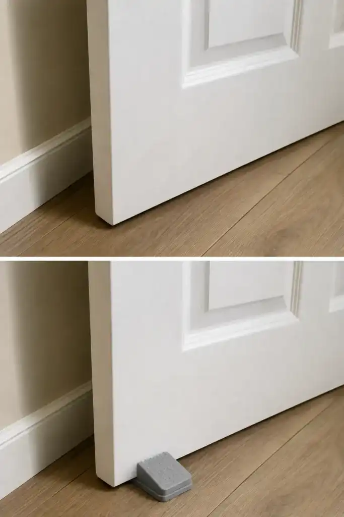 El truco para evitar que las puertas se cierren solas cuando hay corriente de aire