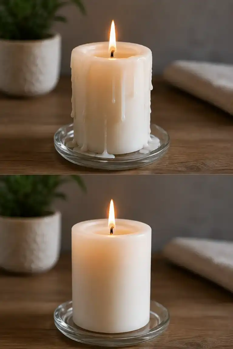 El truco para evitar que las velas goteen mientras están encendidas
