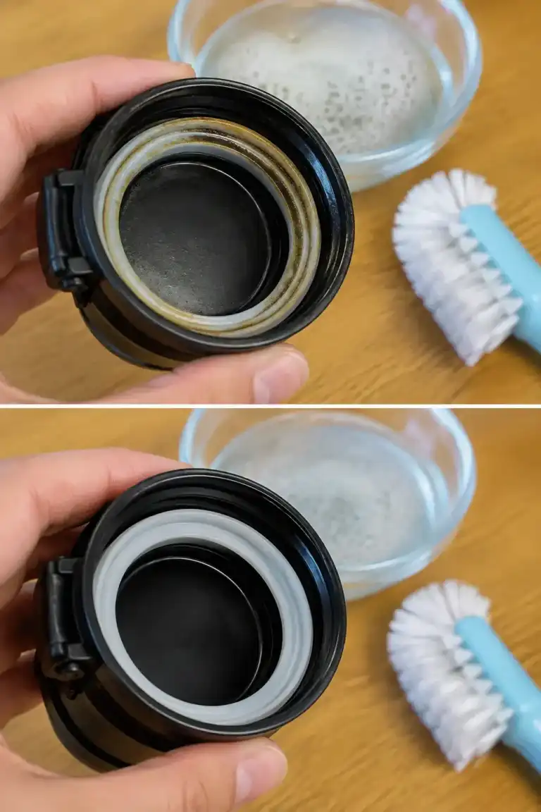 El truco para limpiar correctamente las juntas de las tapas de las botellas reutilizables