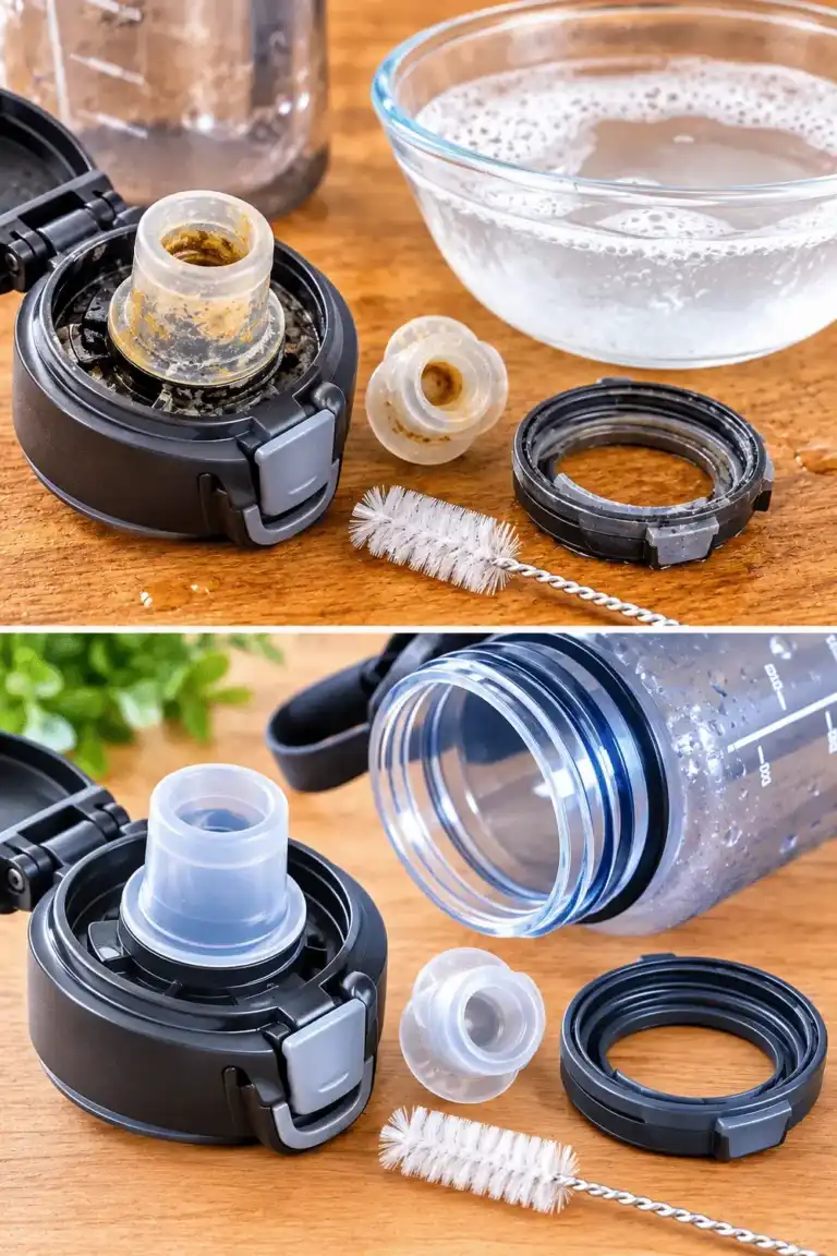 El truco para limpiar las boquillas de las botellas deportivas reutilizables