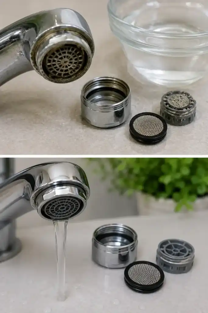 El truco para limpiar los filtros de los grifos y mejorar el caudal del agua