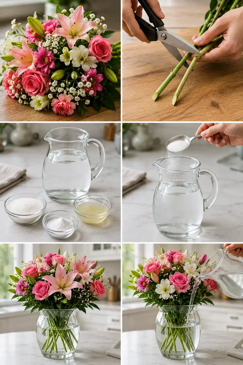 El truco para mantener las flores cortadas frescas durante más días