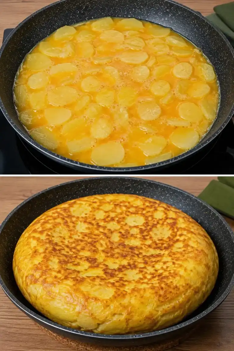 El truco para que la tortilla de patatas quede alta, jugosa y nunca se rompa