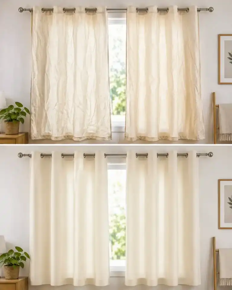 El truco para que las cortinas recuperen su caída natural después del lavado