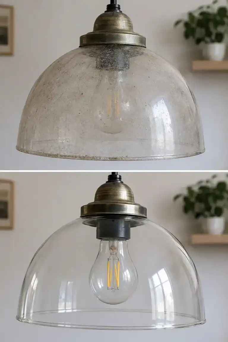 El truco para recuperar el brillo de las campanas de cristal de las lámparas