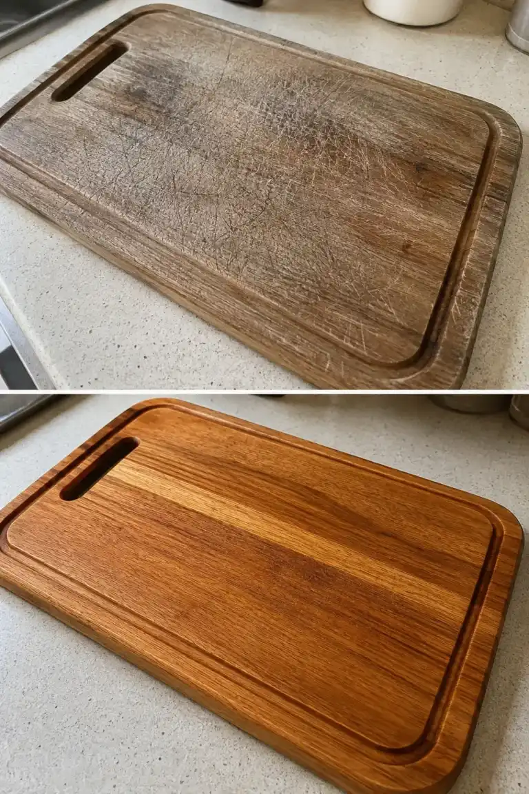 El truco para recuperar el color original de las tablas de madera de la cocina