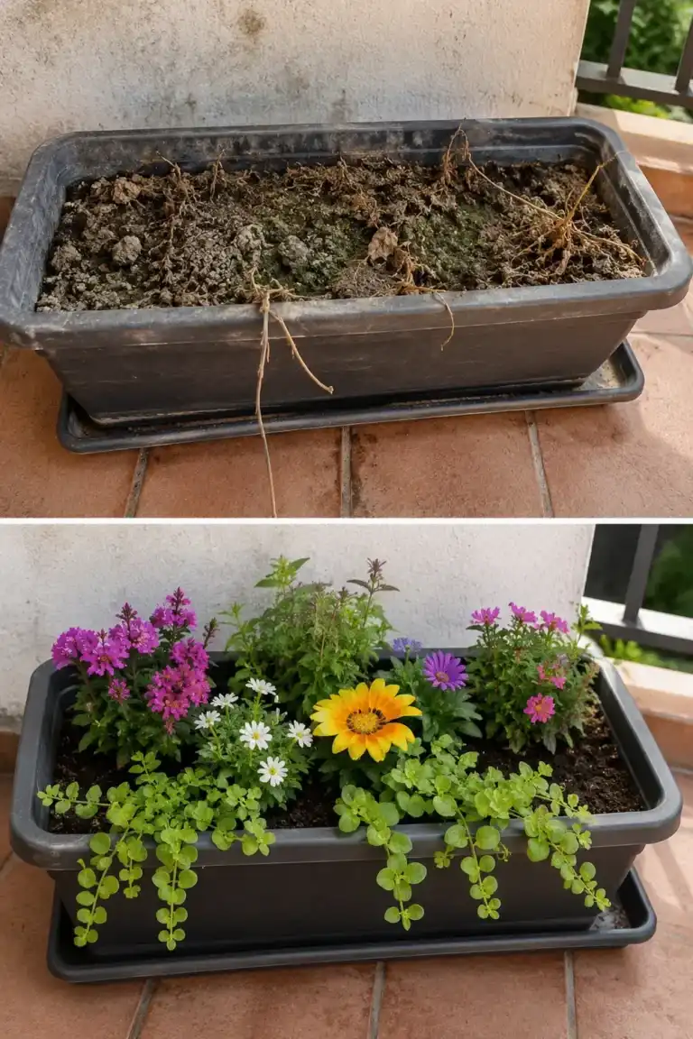El truco para recuperar una jardinera después de varios meses sin uso