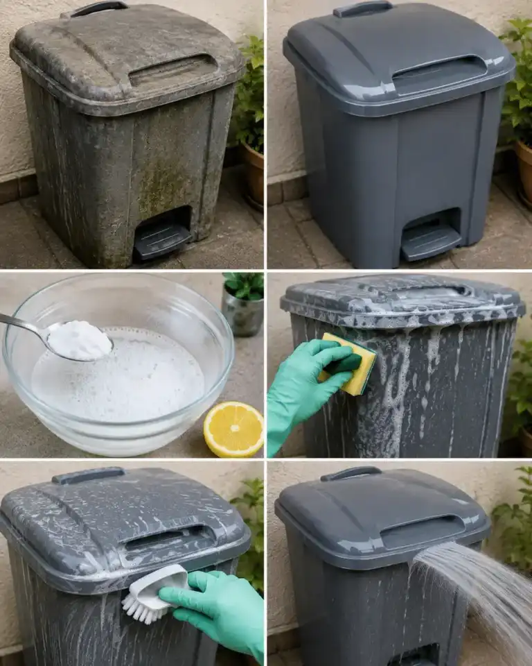 El truco que devuelve el brillo a los cubos de basura de plástico