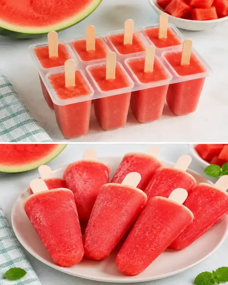 Estas paletas de sandía son tan refrescantes que desaparecen del congelador en minutos