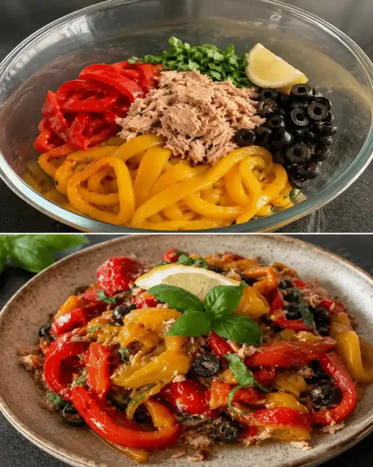 La ensalada de pimientos asados que preparo una vez y disfruto durante varios días: fresca, ligera y llena de sabor