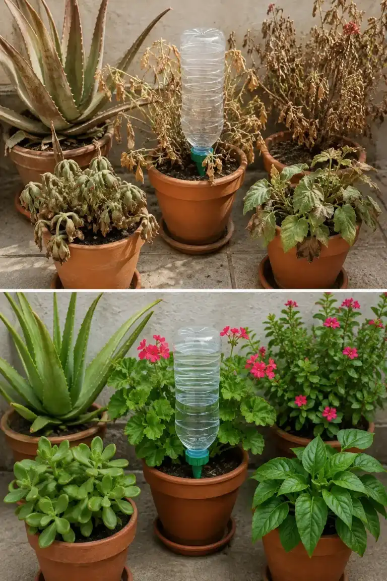 La técnica que ayuda a mantener las plantas vivas cuando te vas de vacaciones