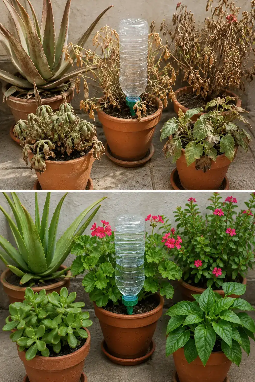 La técnica que ayuda a mantener las plantas vivas cuando te vas de vacaciones