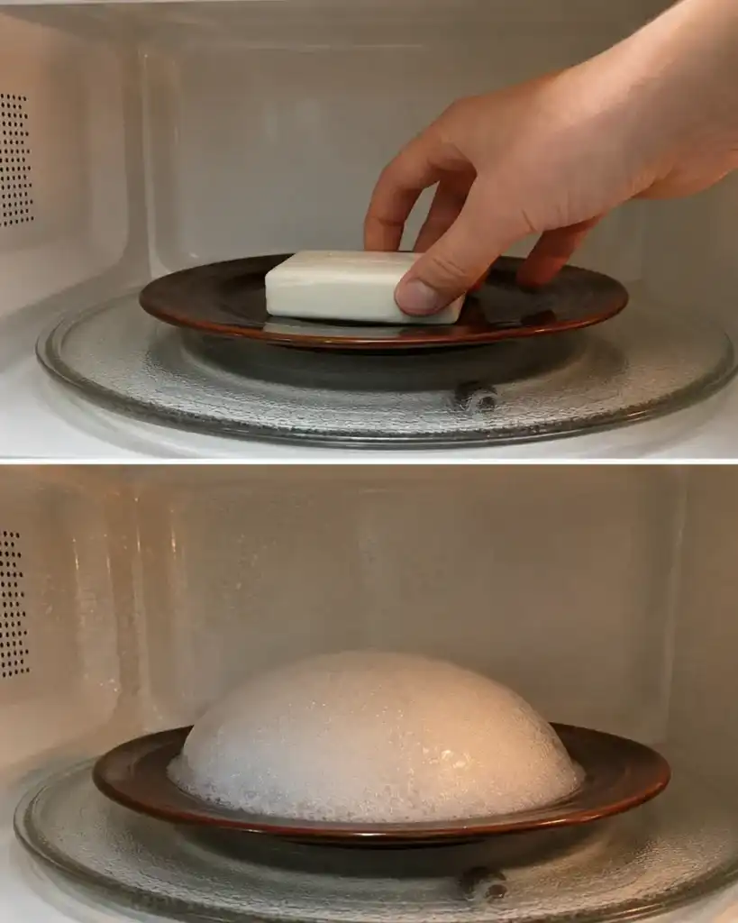 Mete una pastilla de jabón en el microondas, lo que ocurra después te sorprenderá